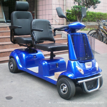 Scooter de mobilité robuste à deux places avec bouclier (DL24800-4)